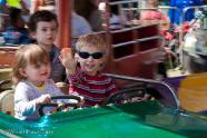 Trey and Allister enjoy the rides together.