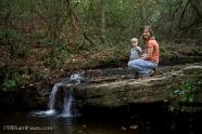 Trey and Heidi at Csonka Falls on the Pine Mountain Trail in FD Roosevelt State Park
