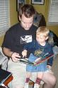 Reading books with uncle Jon