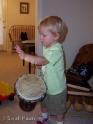 Playing the African Drum