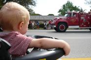 Trey loves his fire engines!